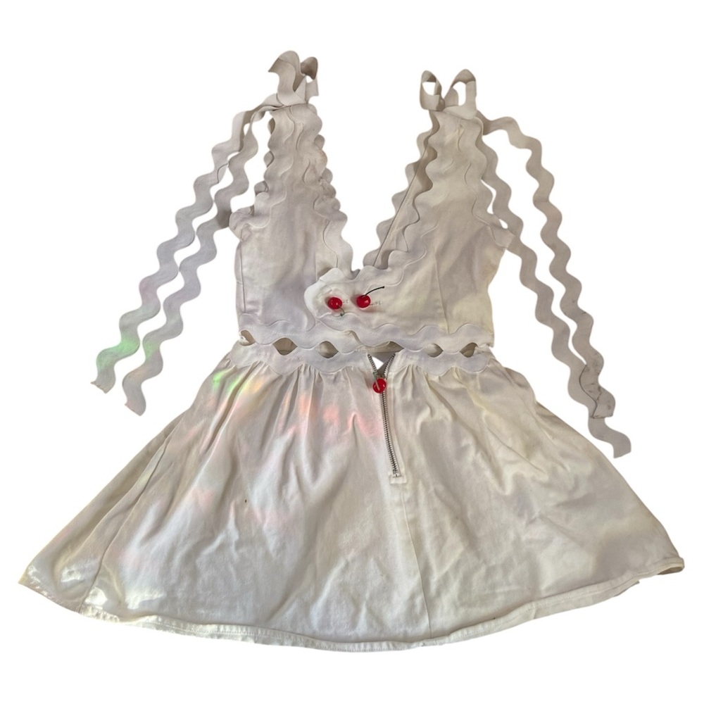 Paris99 Red Cherry White Dress